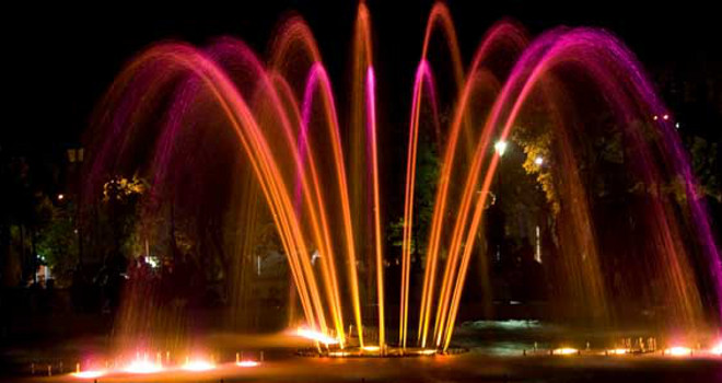 Parque Bolivar fountain, Sucre Bolivia